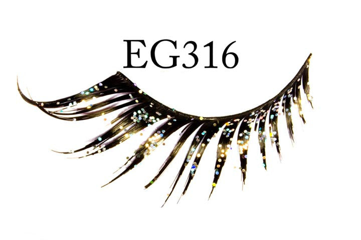 #EG316 - GLITTER FEATHERED EYELASH