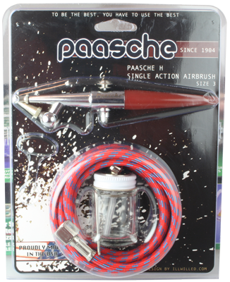 Paasche H3 airbrush blister pack set