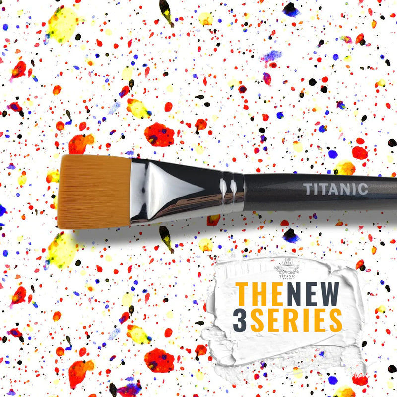 TITANIC NEW 3 Series - No. 311 - 1½" Square Flat Brush