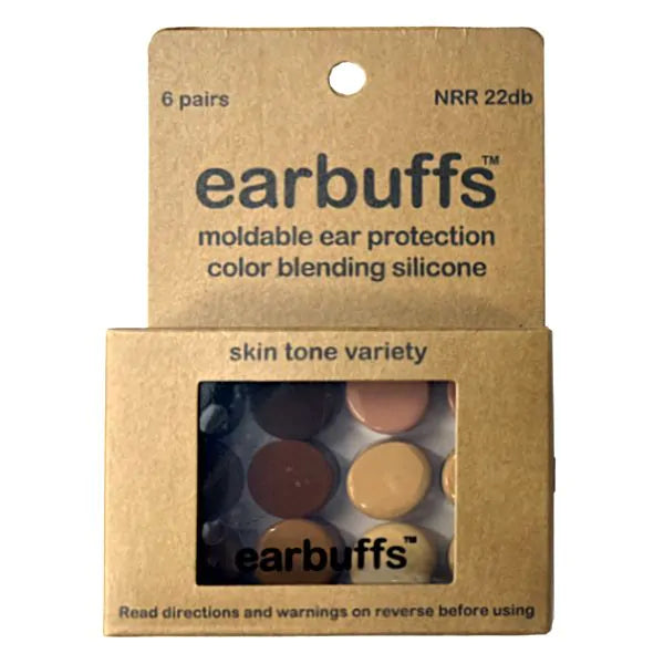 EARBUFFS -  Moldable Ear Protection Color Blending Silicone - 6 Pair