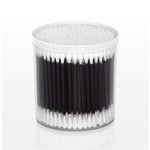 Point/Round Cotton Buds with Black Paper Handle
