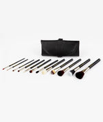 Bdellium  Maestro Complete 12pc. Brush Set with Roll-up Pouch
