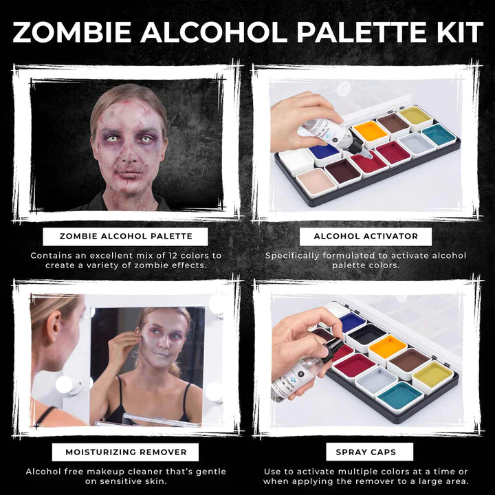 Narrative Cosmetics - Zombie Alcohol Activated Palette