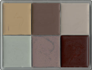 MAQPRO - 6 Color Fard Creme Ghastly Palette