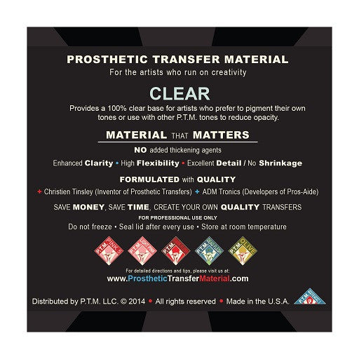 P.T.M. CLEAR - PROSTHETIC TRANSFER MATERIAL