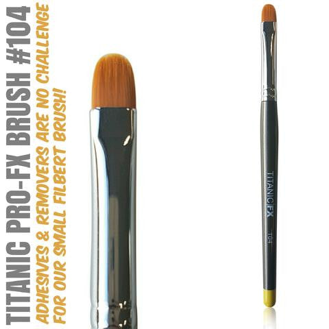 Titanic Pro-FX Brush 104 - Small Filbert Brush