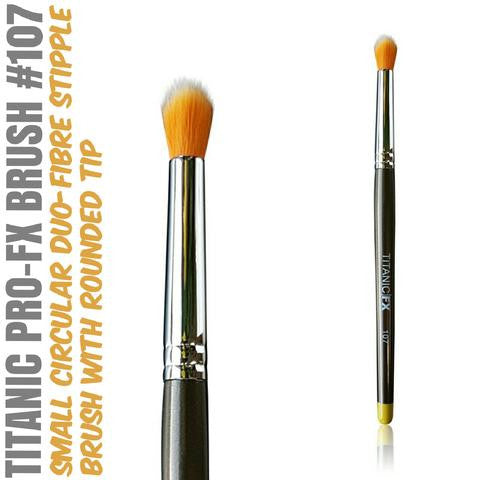 Titanic Pro-FX Brush 107 - Small Round Duo-Fibre Stipple Brush