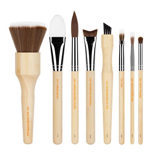 BDELLIUM SFX BRUSH SET 8 PC. WITH DOUBLE POUCH (3RD COLLECTION)