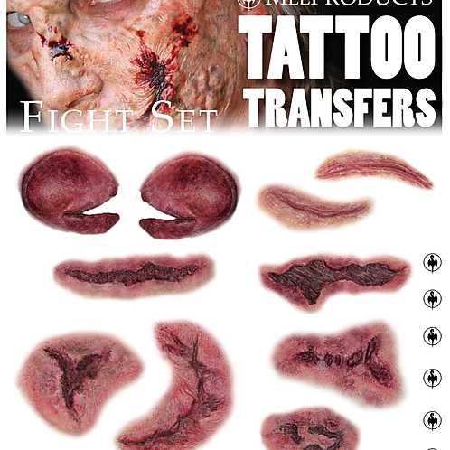 MEL Tattoo Transfers - Fight Set