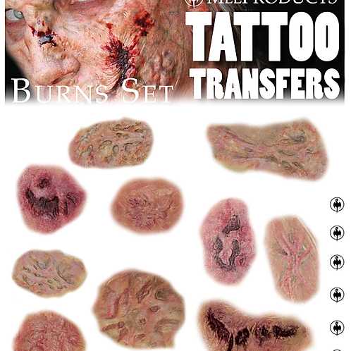 MEL Tattoo Transfers - Burn Set