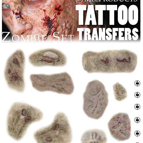 MEL Tattoo Transfers - Zombie Set