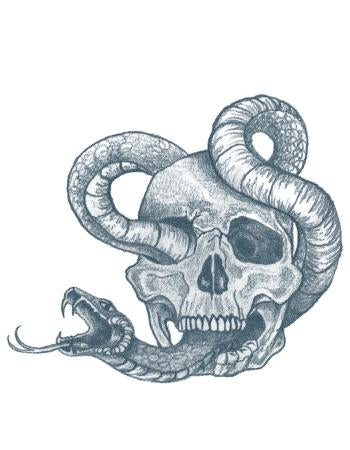 TattooedNow! Skull with Snake