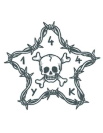 TattooedNow! Barbwire star with Skull